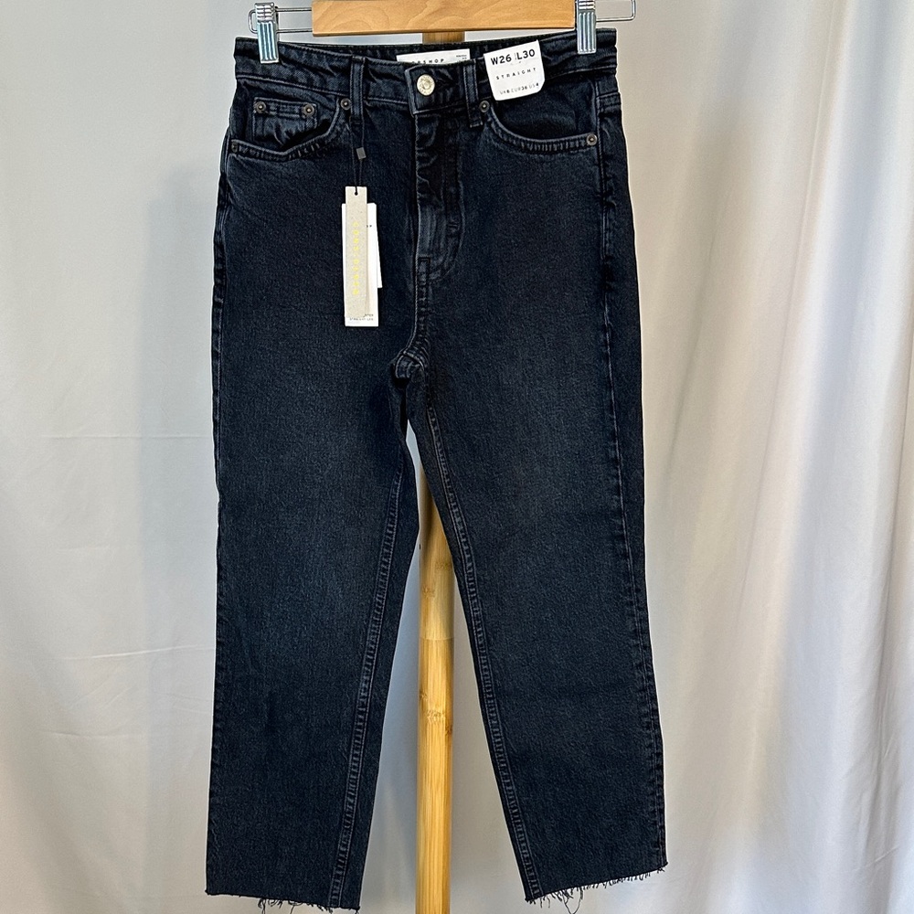 Topshop High-Rise Straight Leg Jeans | NWT